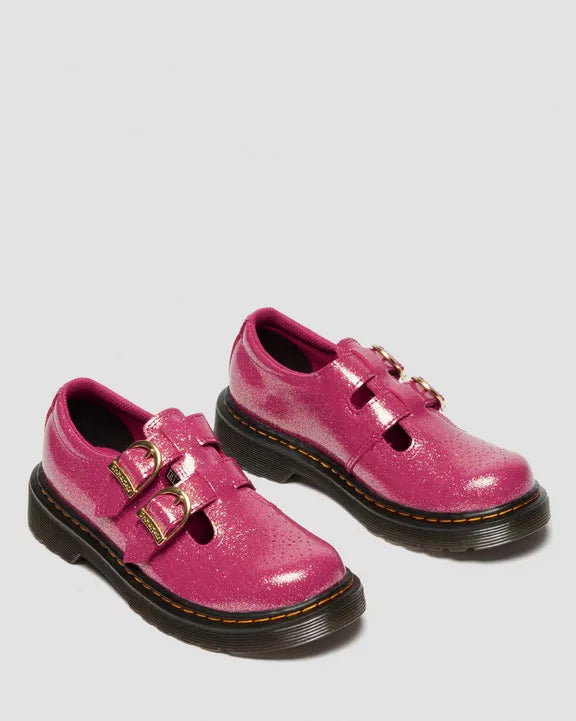 JUNIOR 8065 GLITTER PATENT LEATHER MARY JANE SHOES