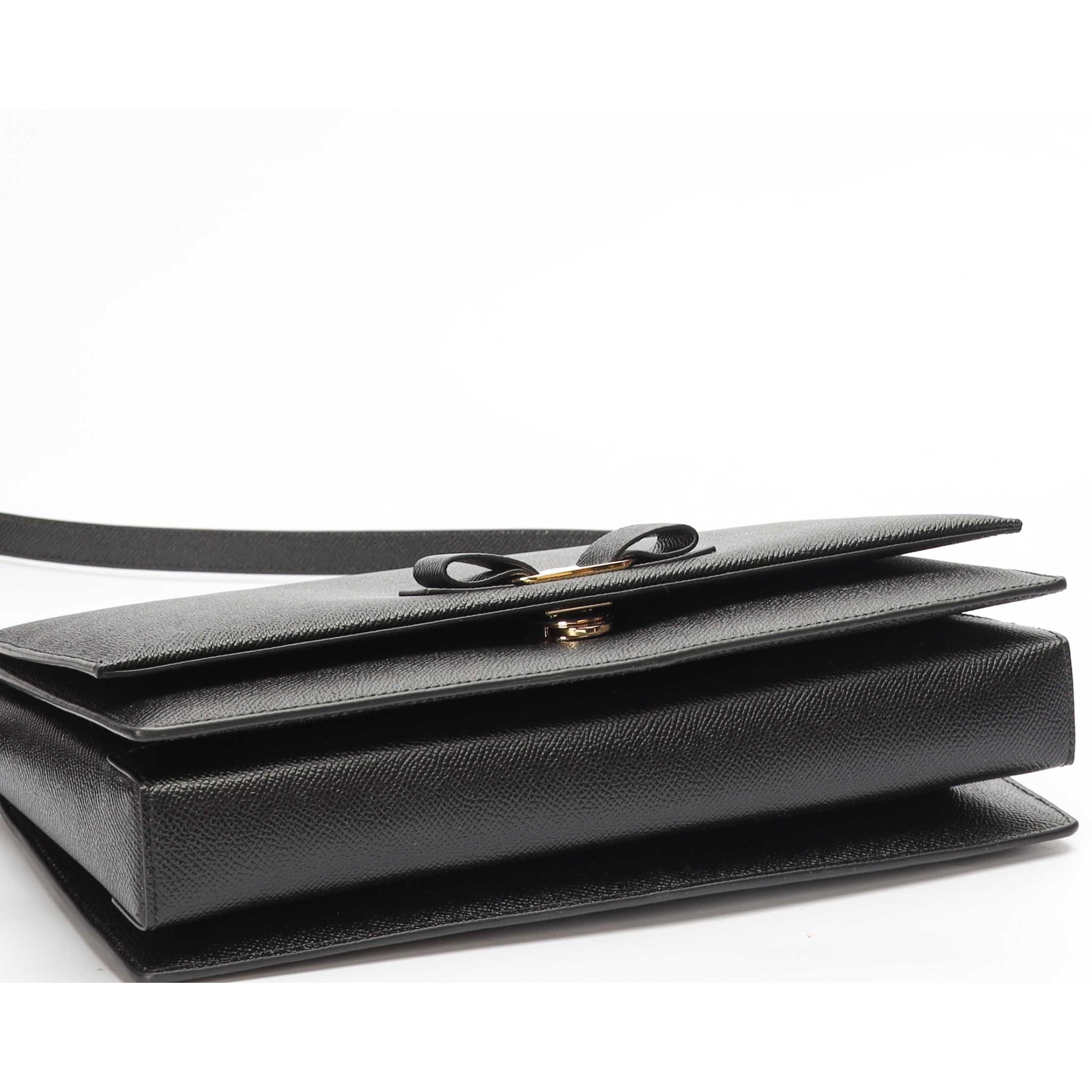 Salvatore Ferragamo Vara Bow Black Cross Body Bag