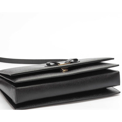 Salvatore Ferragamo Vara Bow Black Cross Body Bag