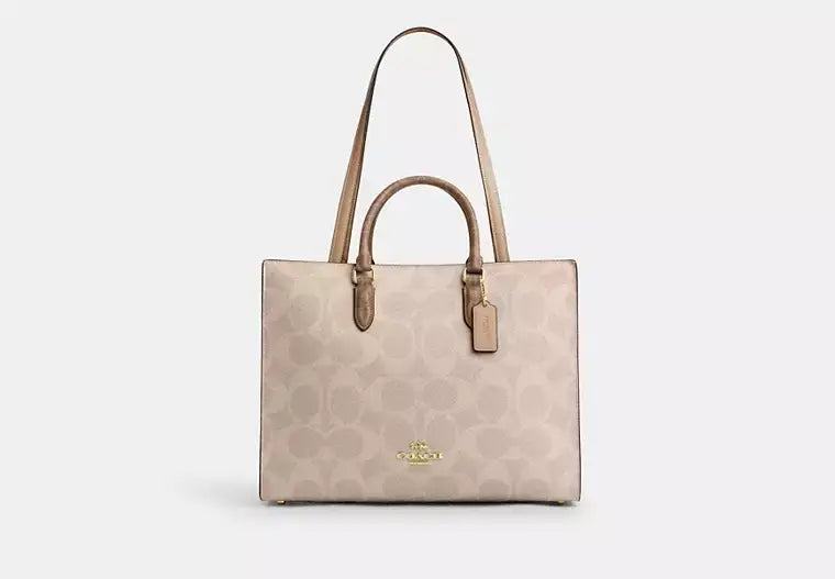 Coach Maggie Tote Bag In Blocked Signature Canvas - Bags | Shop From The Mirage