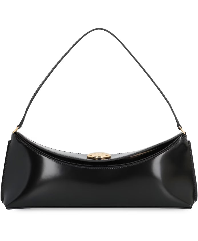 Leather Clutch with Top Handle