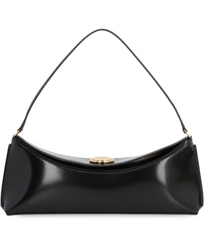 Leather Clutch with Top Handle