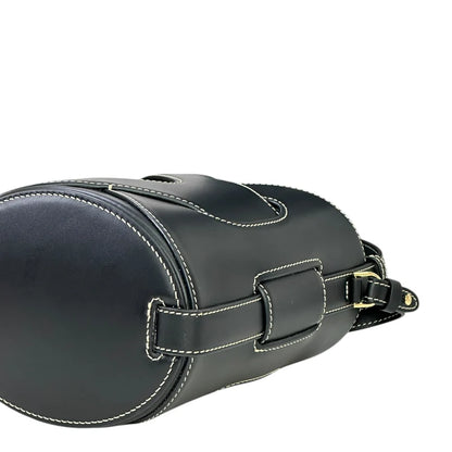 Polène Nodde Seau Edition Black Calf Leather