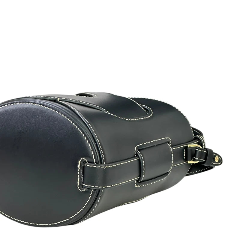 Polène Nodde Seau Edition Black Calf Leather
