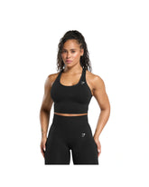 Gymshark Lift Seamless Midi Tank With Shelf Black