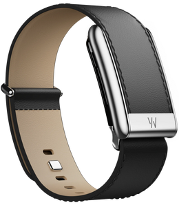 5.0 LeatherLuxe Straight Band | Black/Cream with Titanium