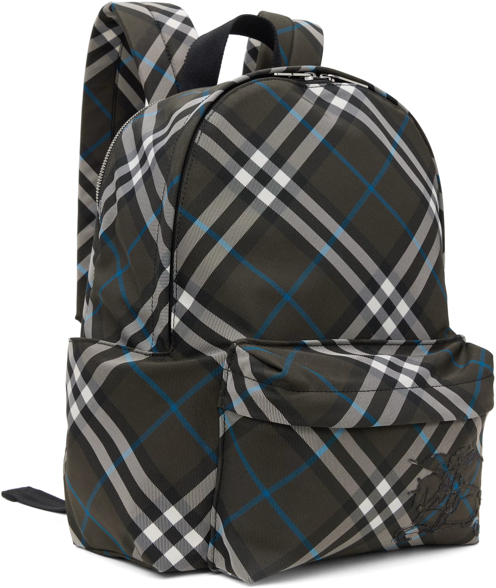 Burberry Gray Check Backpack