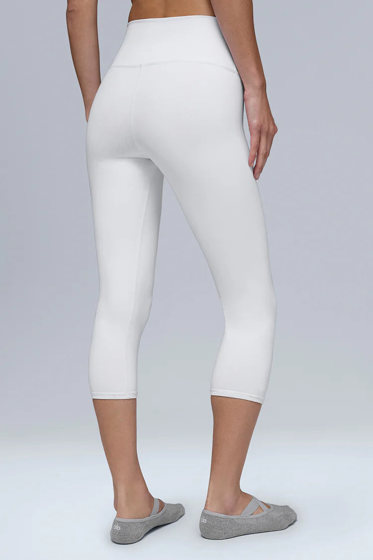 High-Waist Airbrush Capri