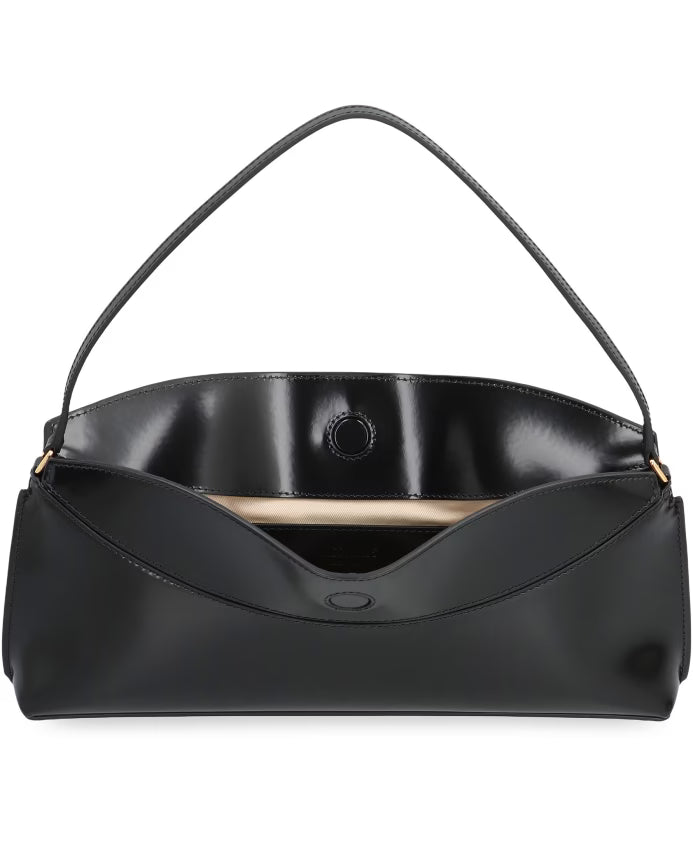 Leather Clutch with Top Handle
