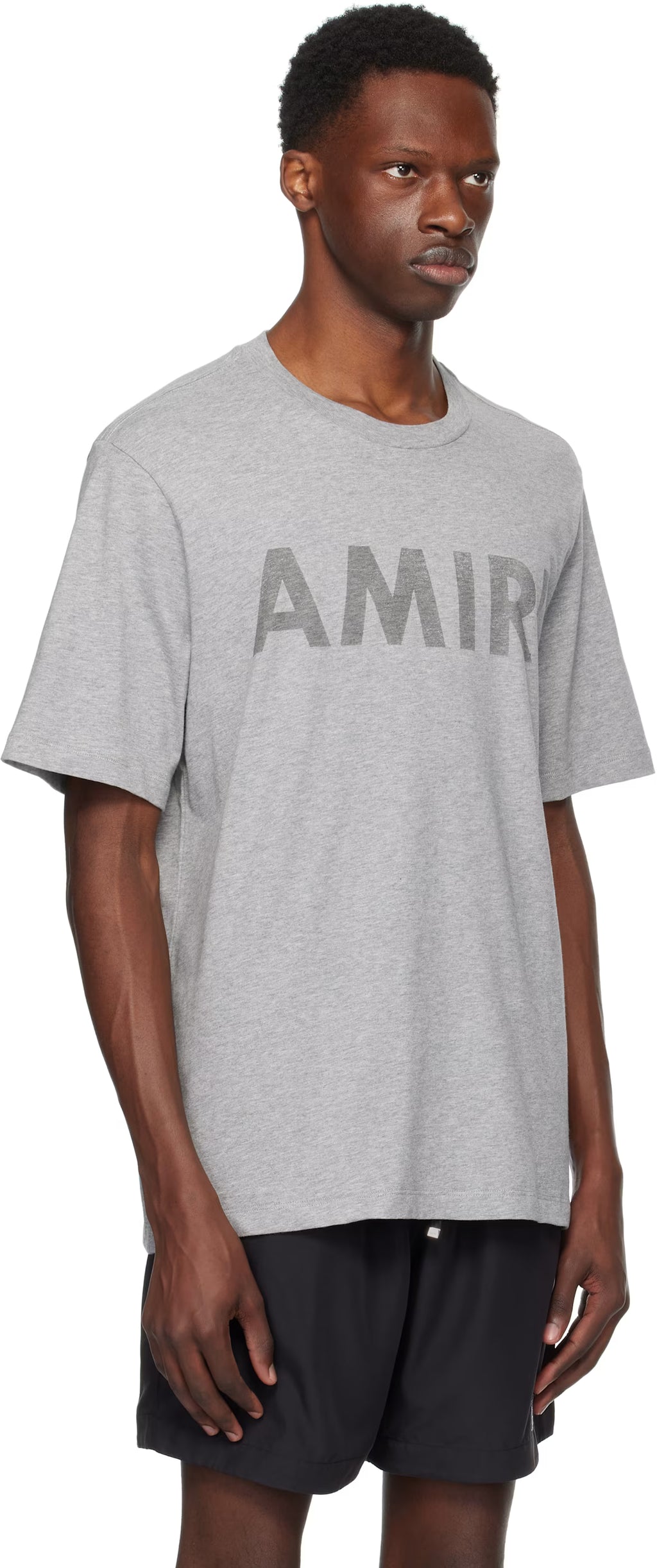 Gray 'Amiri Stencil' T-shirt