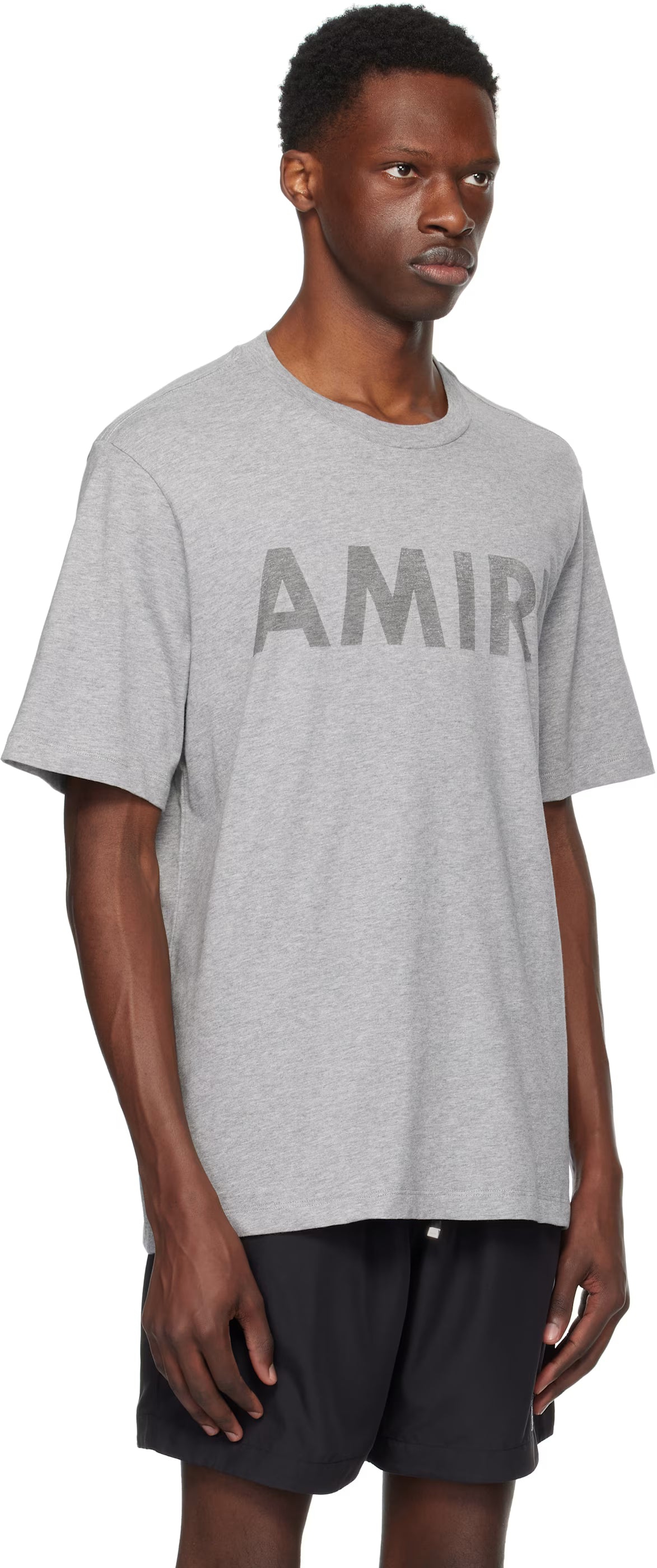 Gray 'Amiri Stencil' T-shirt