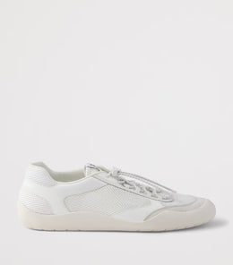 Patent Leather-Mesh Speedrock Sneakers