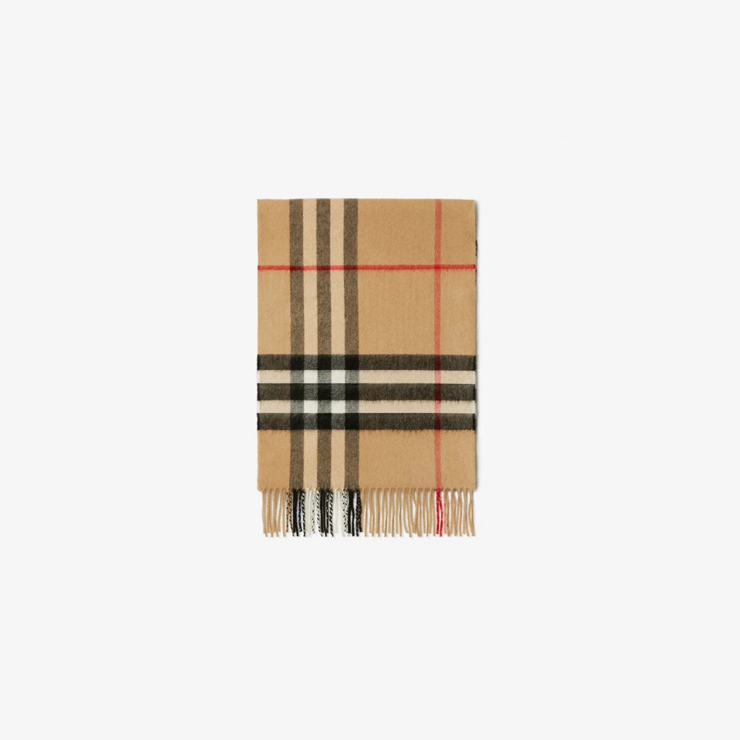Check Cashmere Scarf