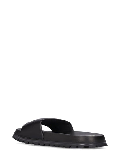 Marc Jacobs Marc Jacobs Leather slide sandals - Size: UK 2 Loafers | Shop From The Mirage