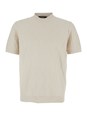 Fendi White Crewneck T-Shirt with All-Over FF Logo Embroidery in Cotton Man
