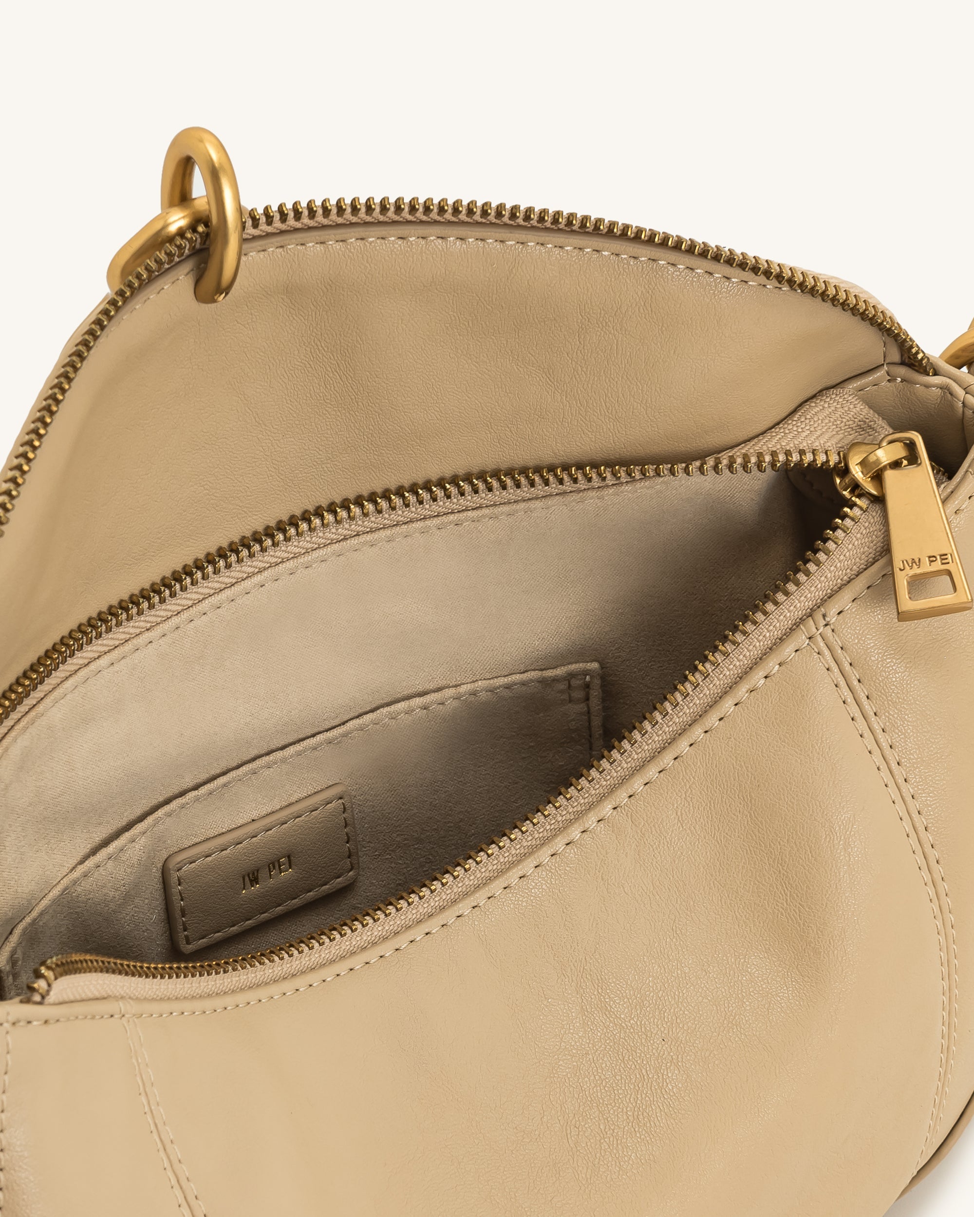 Jayla Metal Pendant Embellished Shoulder Bag - Blue Denim