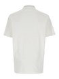 Versace White Polo Shirt with Medusa Detail on the Collar in Cotton Man