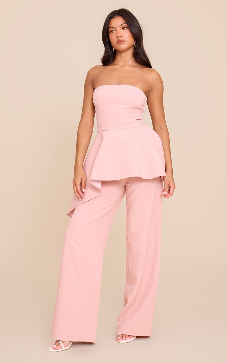 Light Pink Premium Tailored Straight Leg Trouser