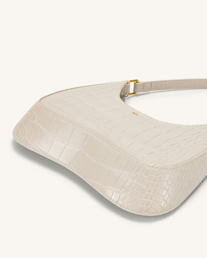 Ruby Shoulder Bag - Black Croc