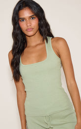 Sage Ribbed Vest