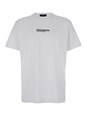 Dsquared2 'Cool Fit Tee' White T-Shirt with Logo Print on the Front in Cotton Man