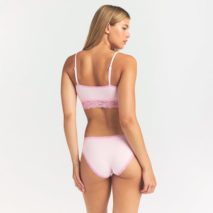 Lightweight Cotton Lace Brief
