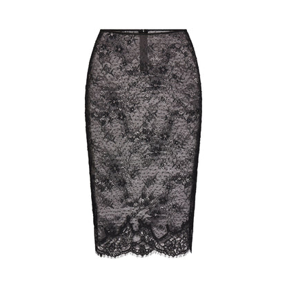 Ultra Fine Lace Midi Skirt