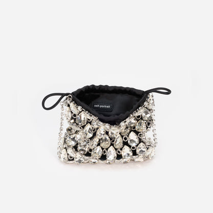 Silver Crystal Chainmail Mini Bag