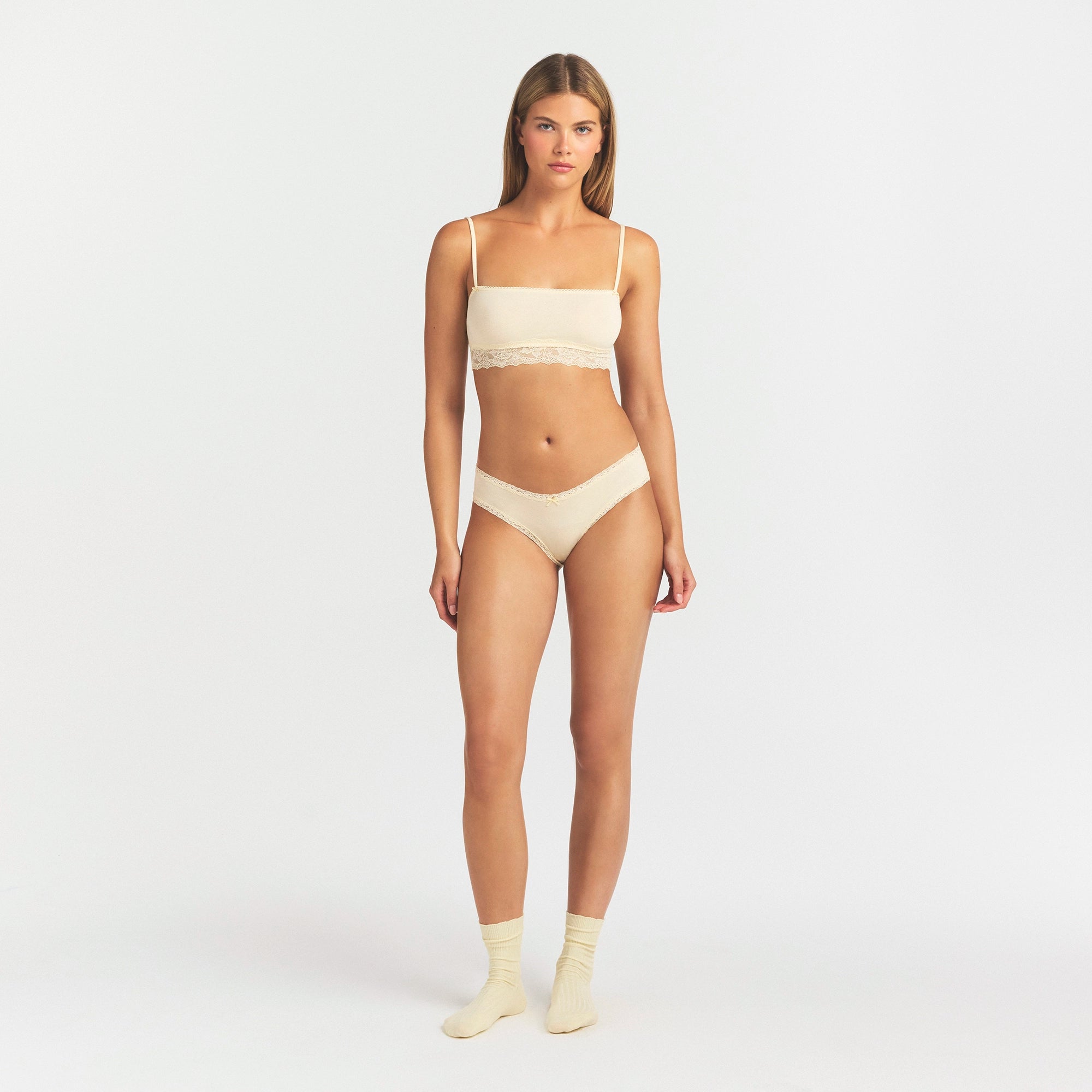 Lightweight Cotton Lace Brief