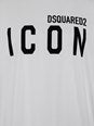 Dsquared2 White Crewneck T-Shirt with Maxi Logo Print on the Front in Cotton Man
