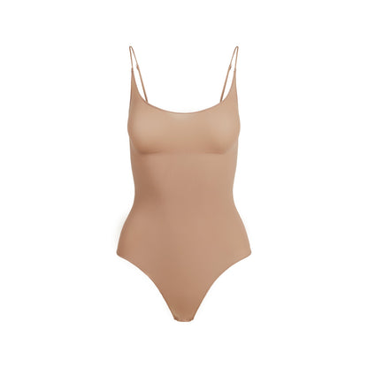 Sheer Seamless Thong Bodysuit