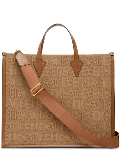 Versace Versace Large fabric & leather tote bag - Bags | Shop From The Mirage