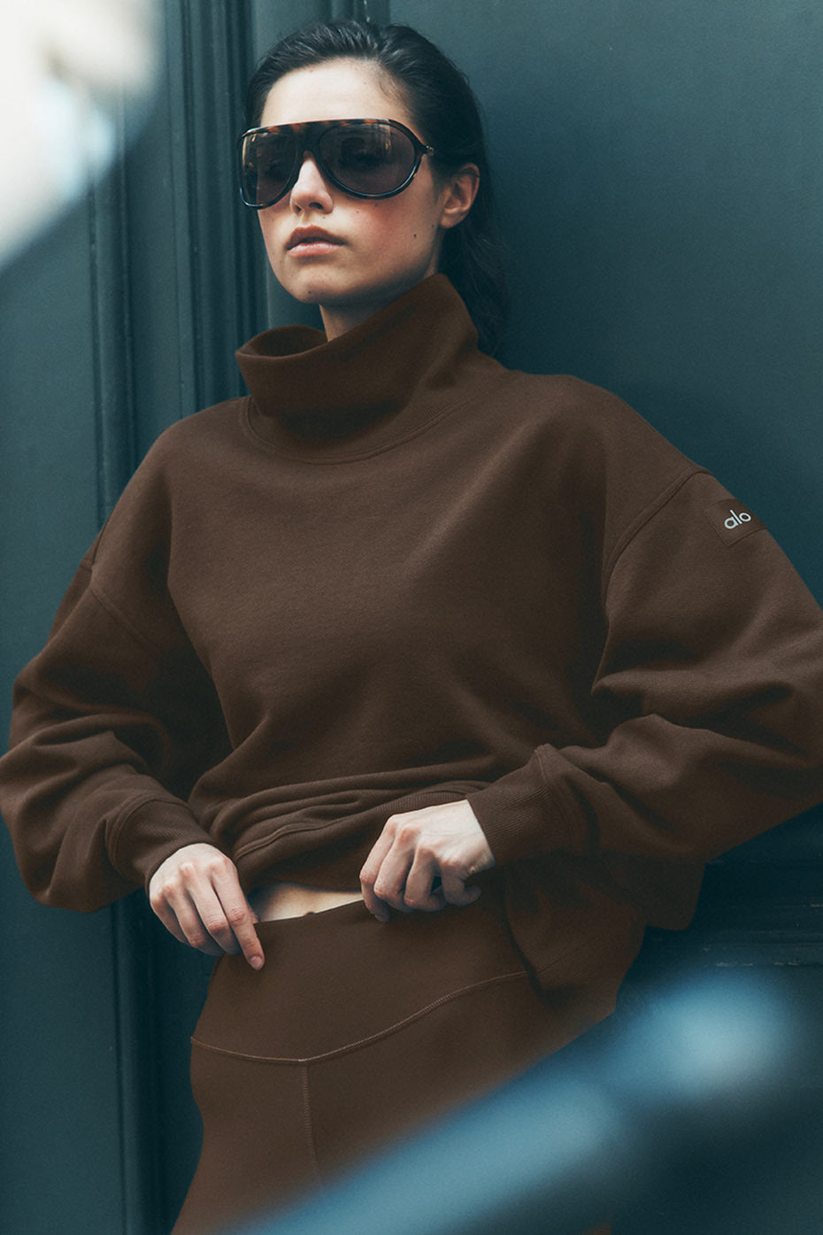 Hazy Mock Neck Pullover