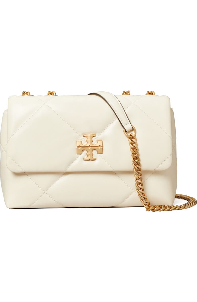 Small Kira Diamond Quilted Convertible Leather Shoulder Bag