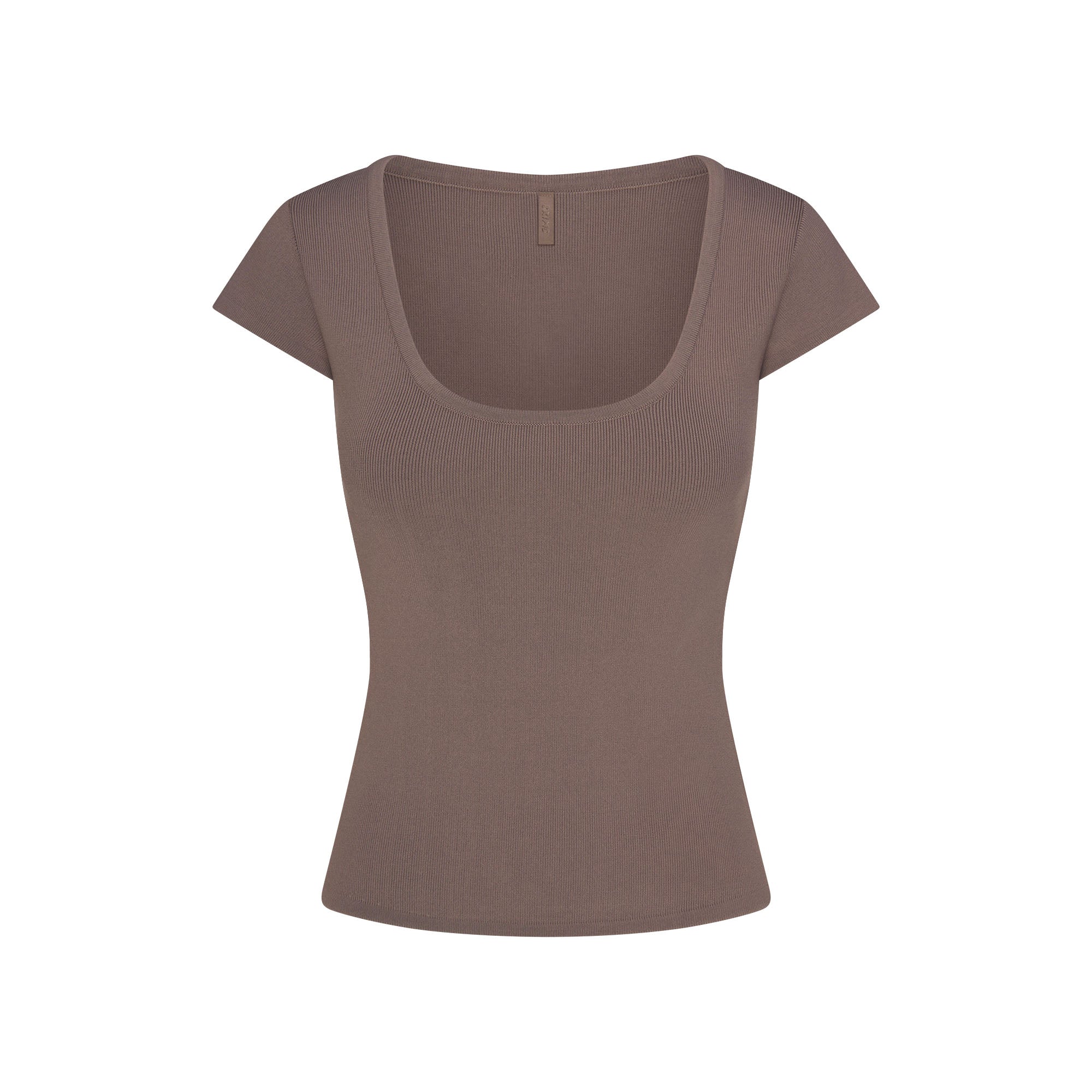 Refined Knit Scoop Neck Top