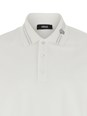 Versace White Polo Shirt with Medusa Detail on the Collar in Cotton Man