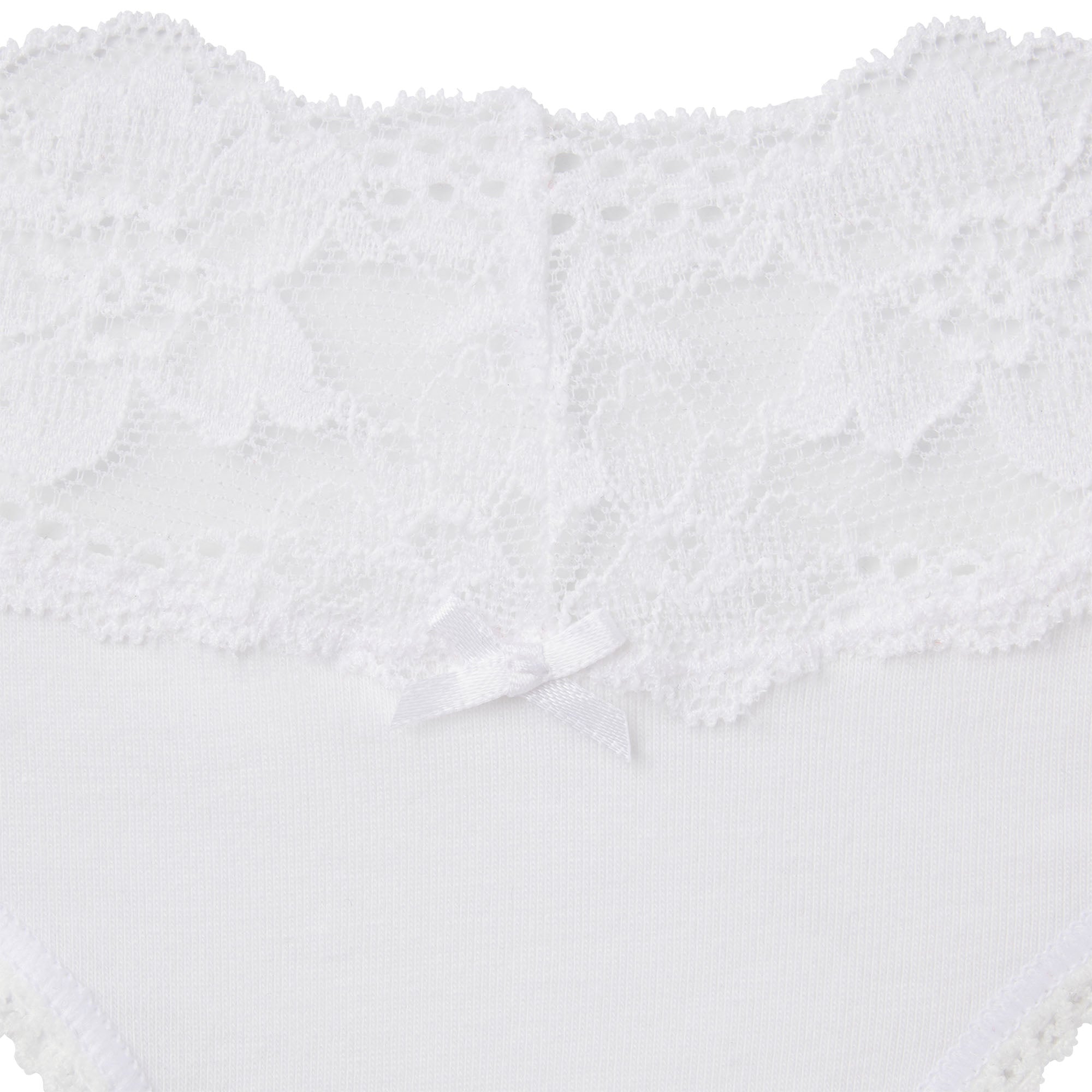 Lightweight Cotton Wide Lace Thong