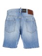 Dsquared2 Blue Jeans with Five-Pocket Design and Logo Patch on the Back in Denim Man