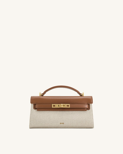 Noor Top Handle Bag - Blue Denim