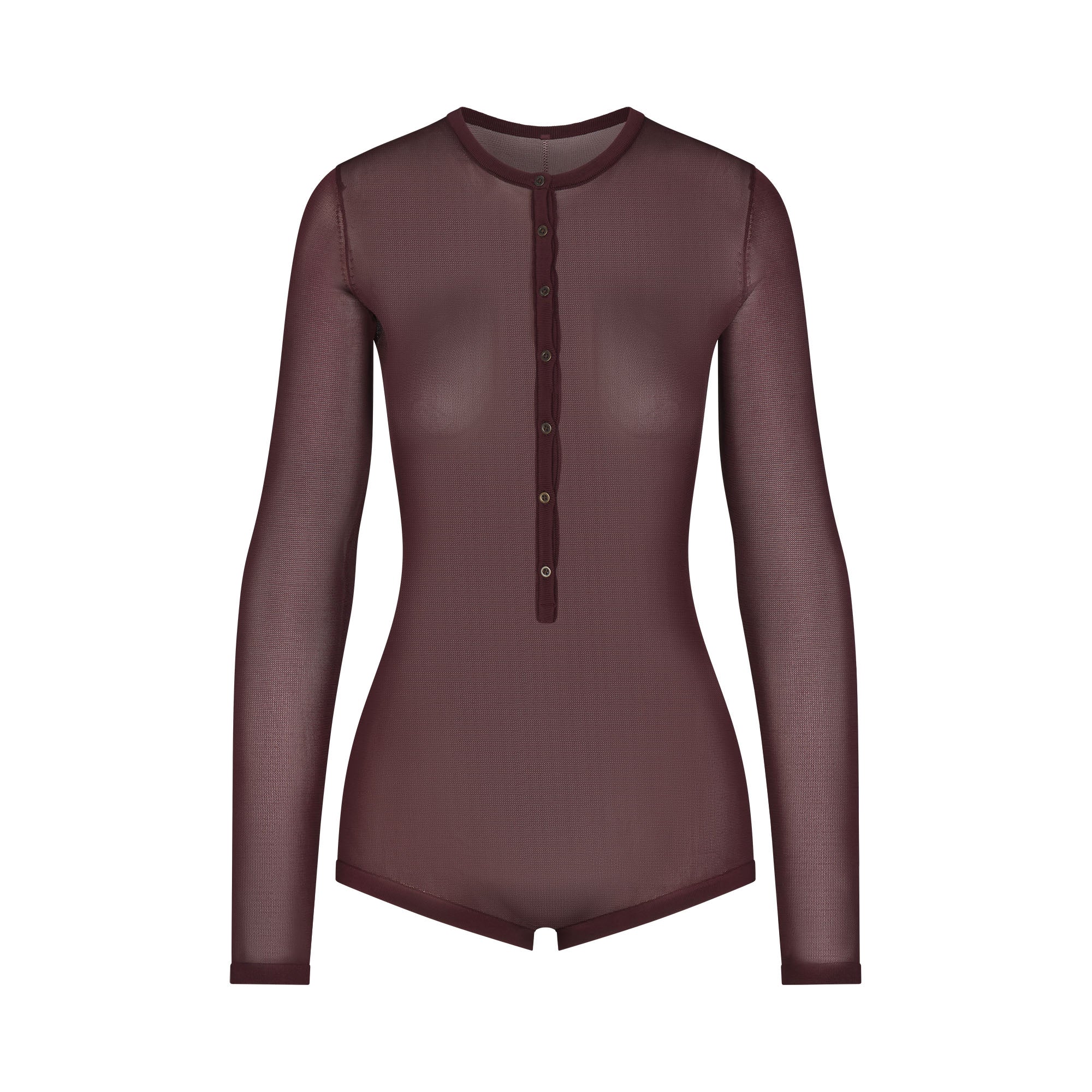 Slinky Knit Button Up Henley Onesie