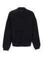 Fear of god Black Crewneck Sweater with Tonal Logo Lettering Embroidery on the Front in Cotton Blend Man