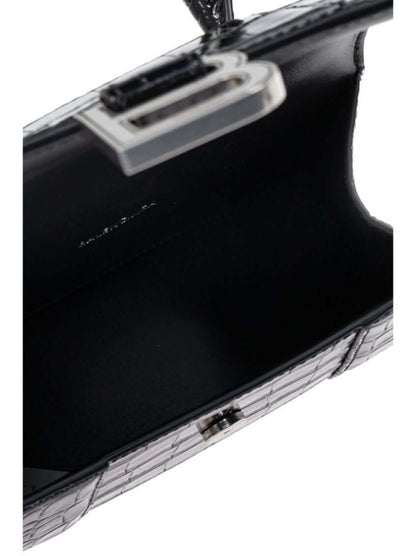 Balenciaga Black Hourglass Mini Satchel Bag - Size: One Size | Shop From The Mirage