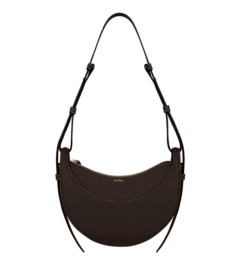 Polene Numéro Dix Edition Smooth Ebony - Size: One Size Bags | Shop From The Mirage