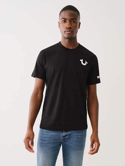 CRYSTAL BUDDHA LOGO CREW TEE