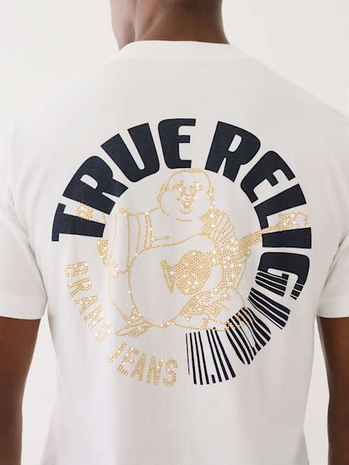 CRYSTAL BUDDHA LOGO CREW TEE