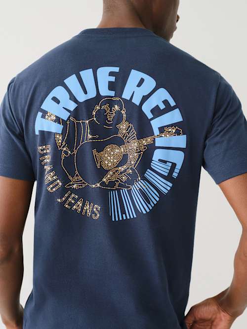 CRYSTAL BUDDHA LOGO CREW TEE