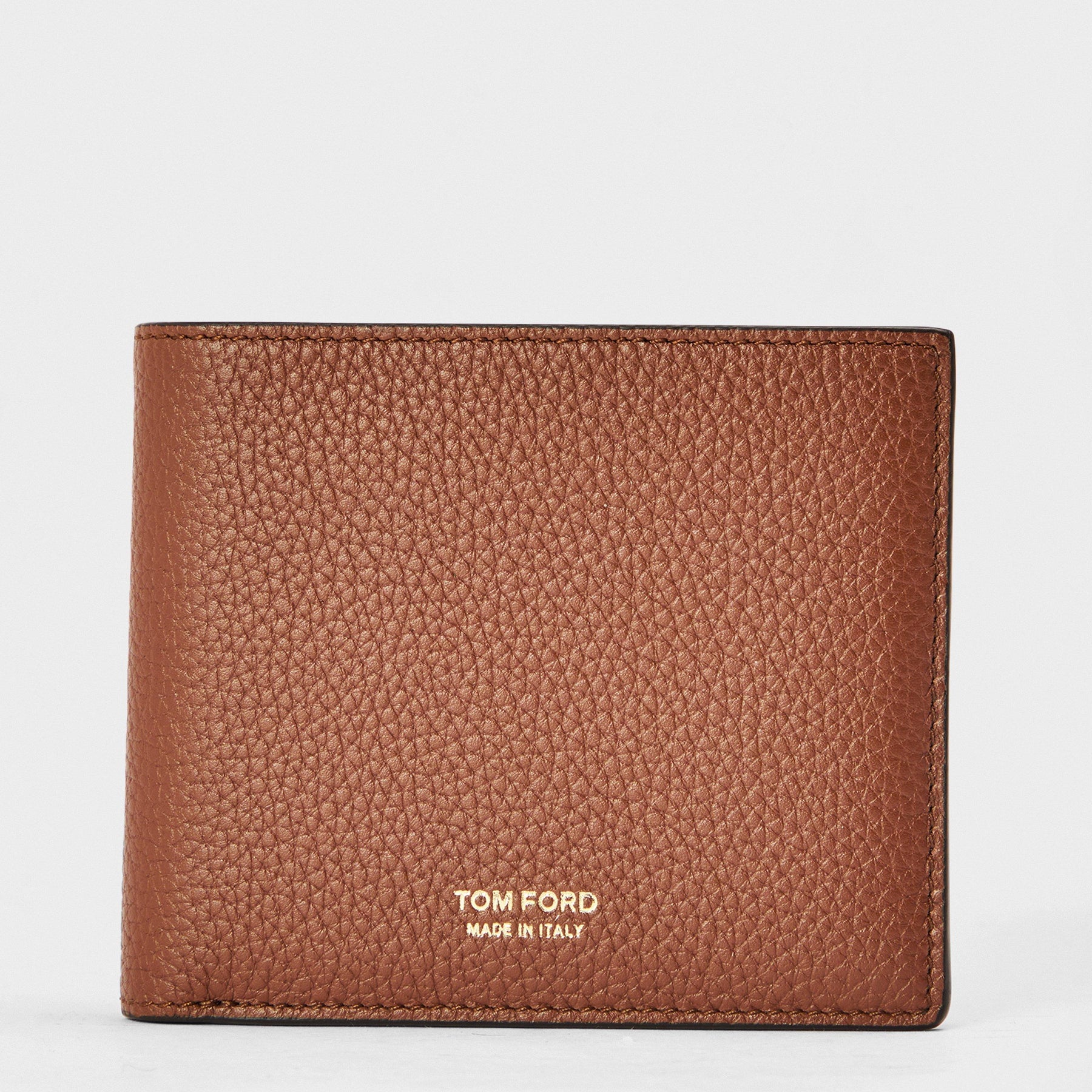Gold Tone Logo Wallet