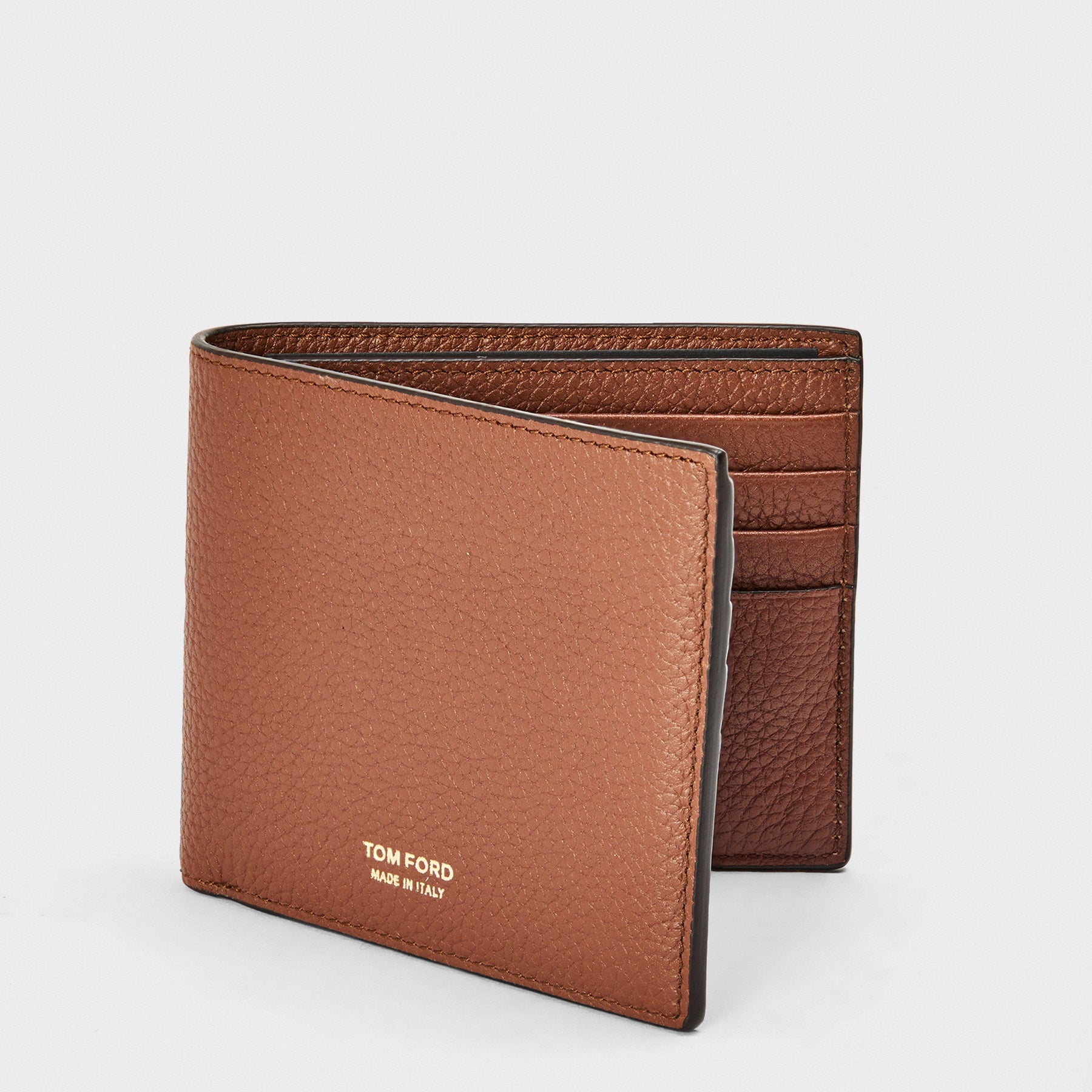 Gold Tone Logo Wallet