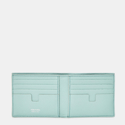 Gold Tone Logo Wallet