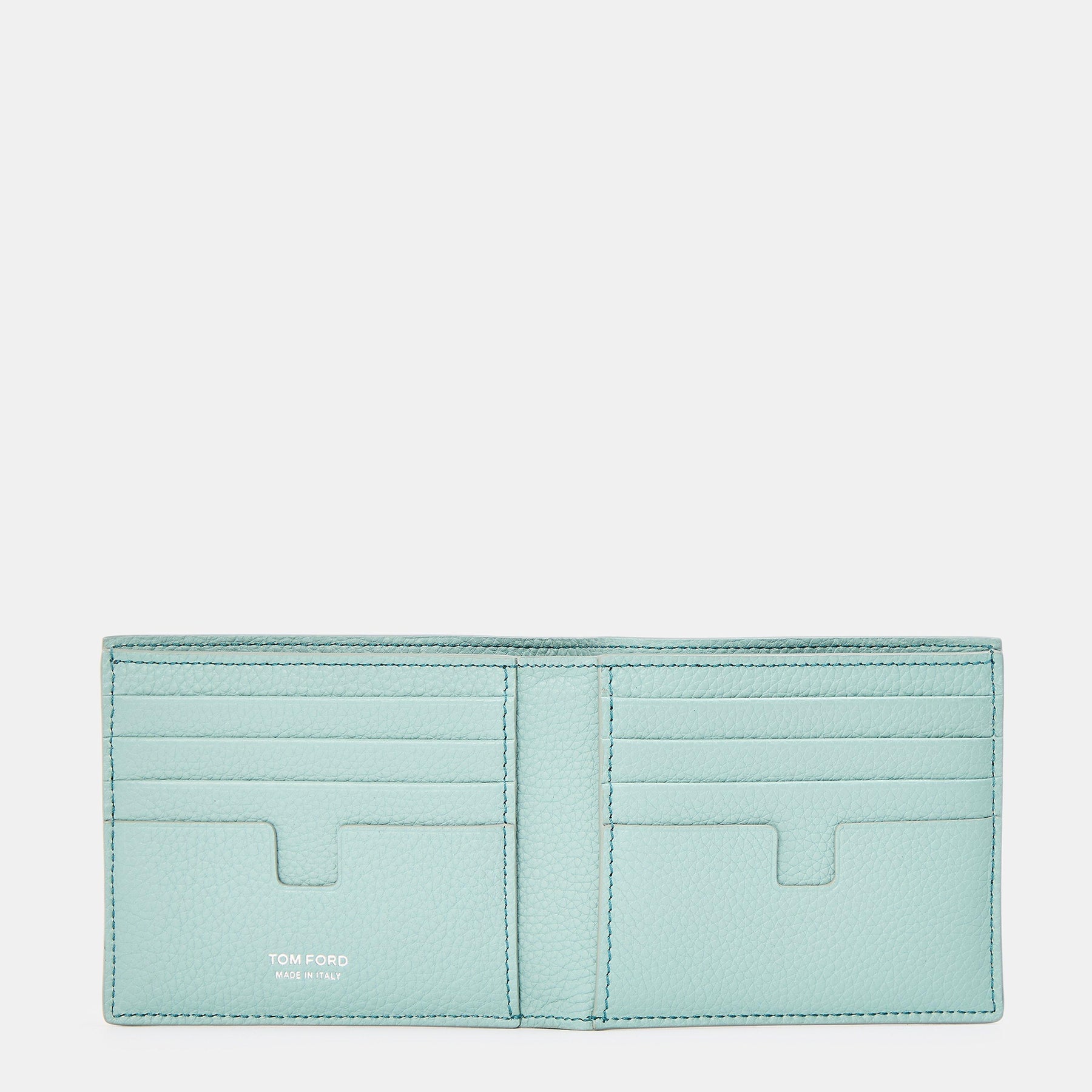 Gold Tone Logo Wallet